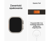 Apple Watch Ultra Titanium/Black Gray Trail Loop M/L LTE - 1070881 - zdjęcie 9